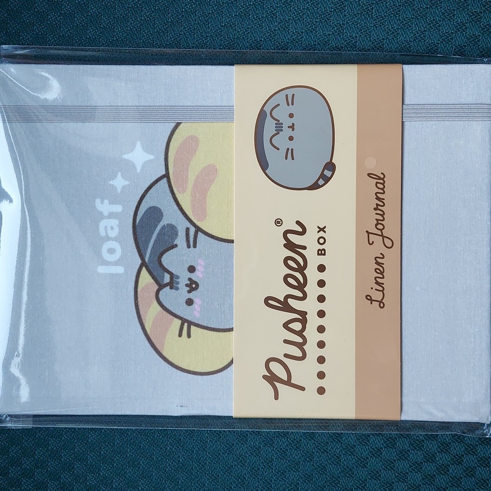 Pusheen linen journal